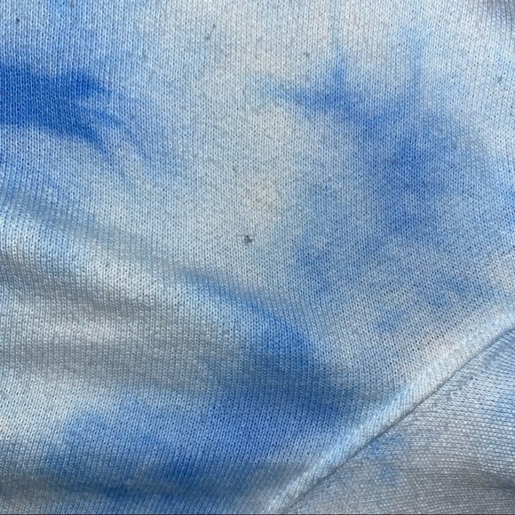 PINK blue and white Tie Dye Hoodie - Picture 8 of 14